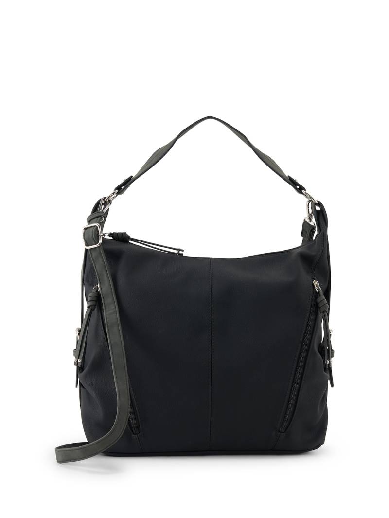 TOM TAILOR Damen TTCAIA Beuteltasche aus Lederimitat, schwarz, Uni, Gr. ONESIZE TOM TAILOR Damen TTCAIA Beuteltasche aus Lederimitat, schwarz, Uni, Gr. ONESIZE von Tom Tailor
