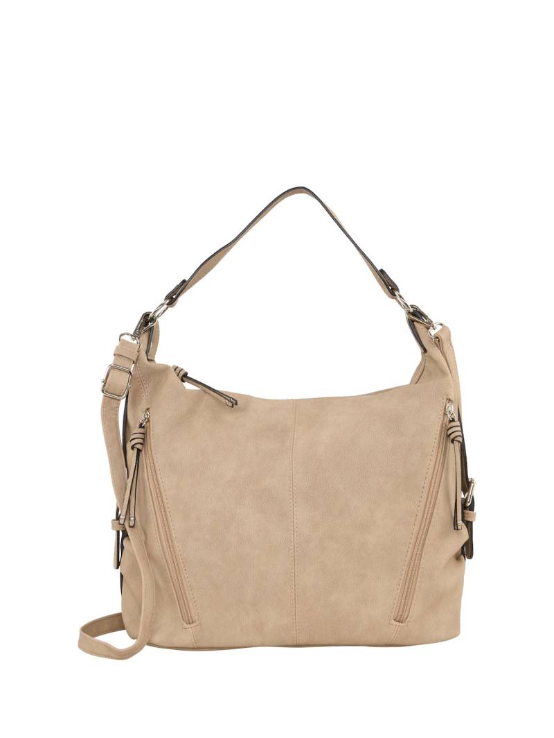 TOM TAILOR Damen TTCAIA Schultertasche mit Reißverschluss-Details, braun, Uni, Gr. ONESIZE TOM TAILOR Damen TTCAIA Schultertasche mit Reißverschluss-Details, braun, Uni, Gr. ONESIZE von Tom Tailor