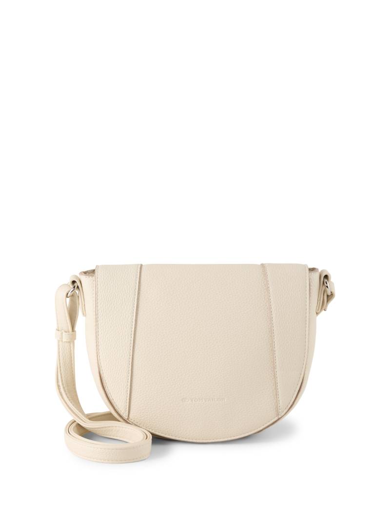 TOM TAILOR Damen TTDAHLIA Umhängetasche mit abgerundeten Ecken, weiß, Uni, Gr. ONESIZE von Tom Tailor