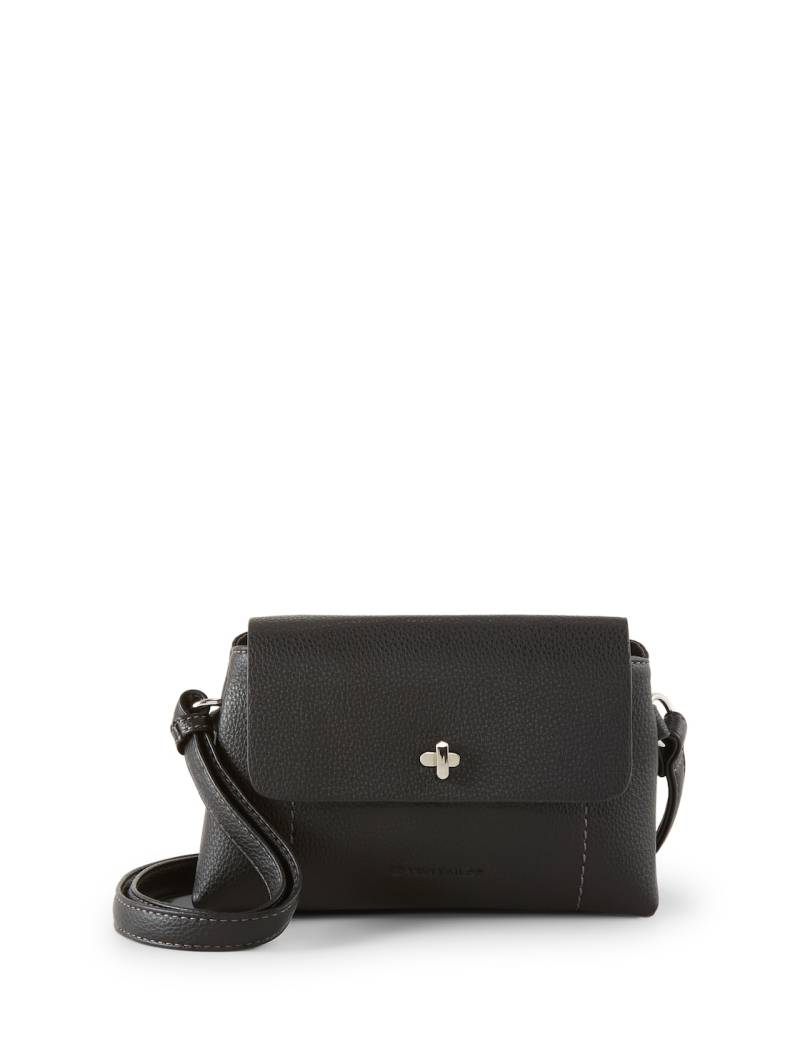 TOM TAILOR Damen TTELIF XS Umhängetasche mit Umschlag, schwarz, Uni, Gr. ONESIZE von Tom Tailor