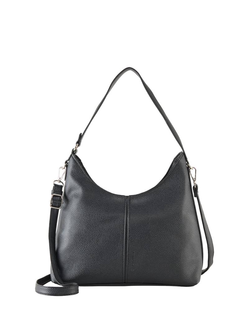 TOM TAILOR Damen TTJEMA M Beuteltasche mit Ziernaht, schwarz, Uni, Gr. ONESIZE von Tom Tailor