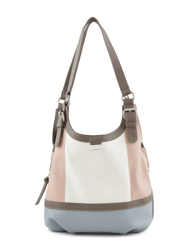 TOM TAILOR Damen TTJUNA Shopper mit Gürtelelement, rosa, Uni, Gr. ONESIZE von Tom Tailor