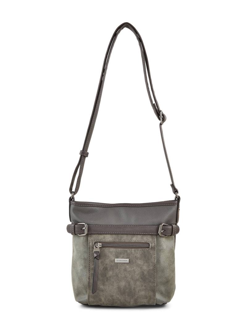 TOM TAILOR Damen TTJUNA Umhängetasche mit Gürtelelement, grau, Uni, Gr. ONESIZE von Tom Tailor