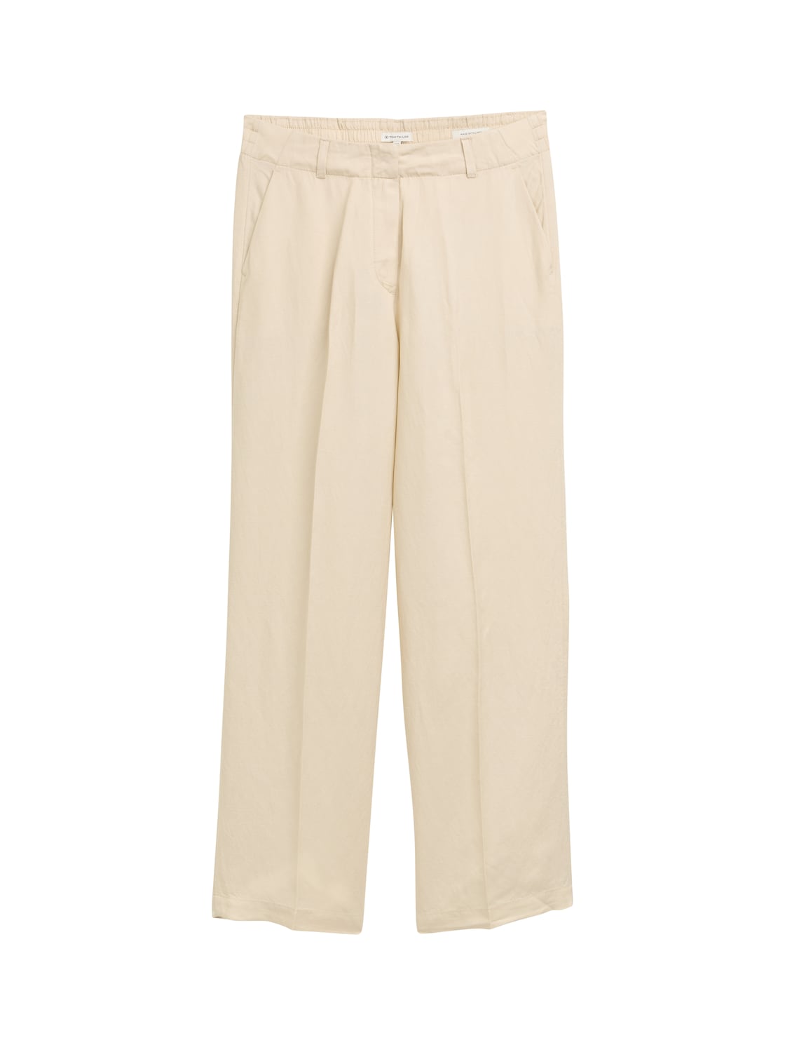 TOM TAILOR Damen TTLEA Wide Leg Hose mit Leinenanteil, braun, Uni, Gr. 40/30 von Tom Tailor