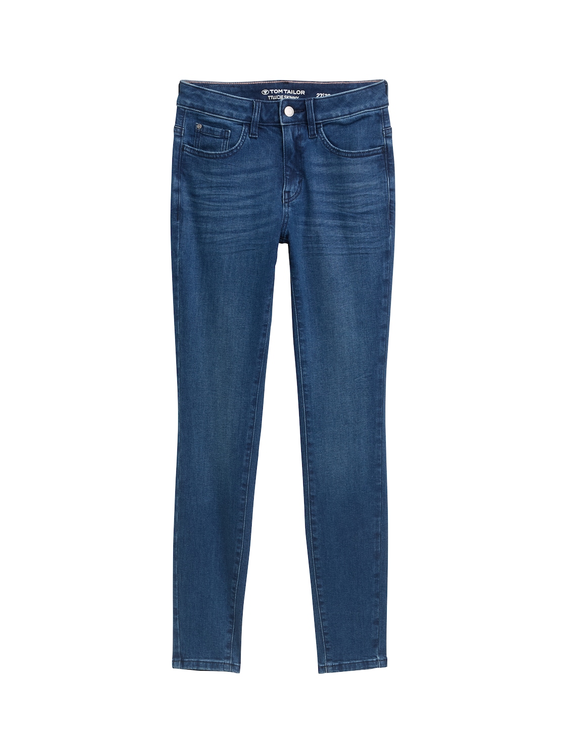 TOM TAILOR Damen TTLUCIE SKINNY Jeans, blau, Uni, Gr. 30/34 von Tom Tailor