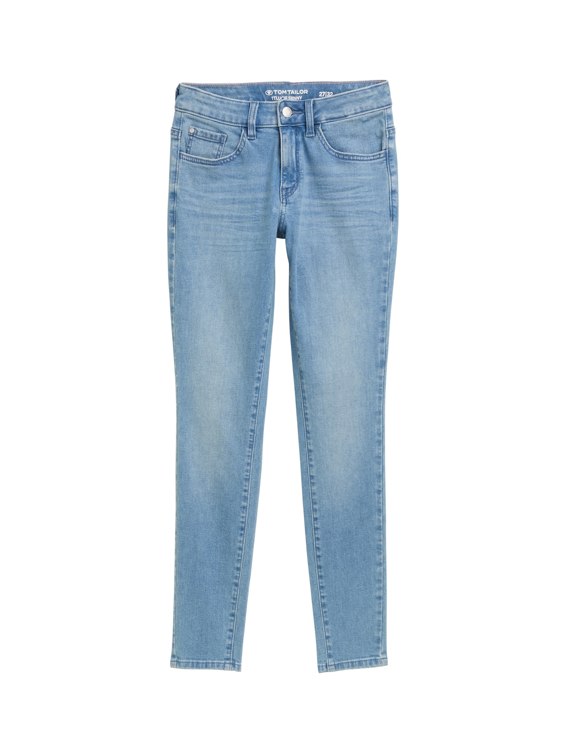 TOM TAILOR Damen TTLUCIE SKINNY Jeans, blau, Uni, Gr. 34/30 von Tom Tailor