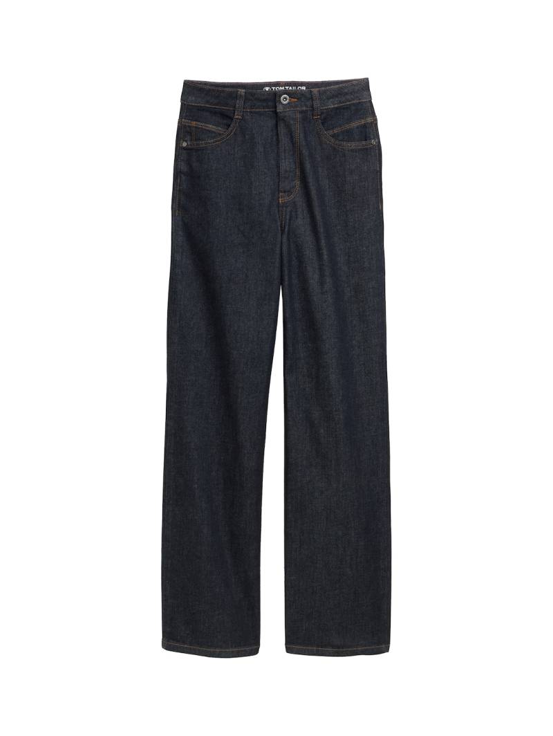 TOM TAILOR Damen TTMADINA WIDE Jeans, blau, Uni, Gr. 29/32 von Tom Tailor