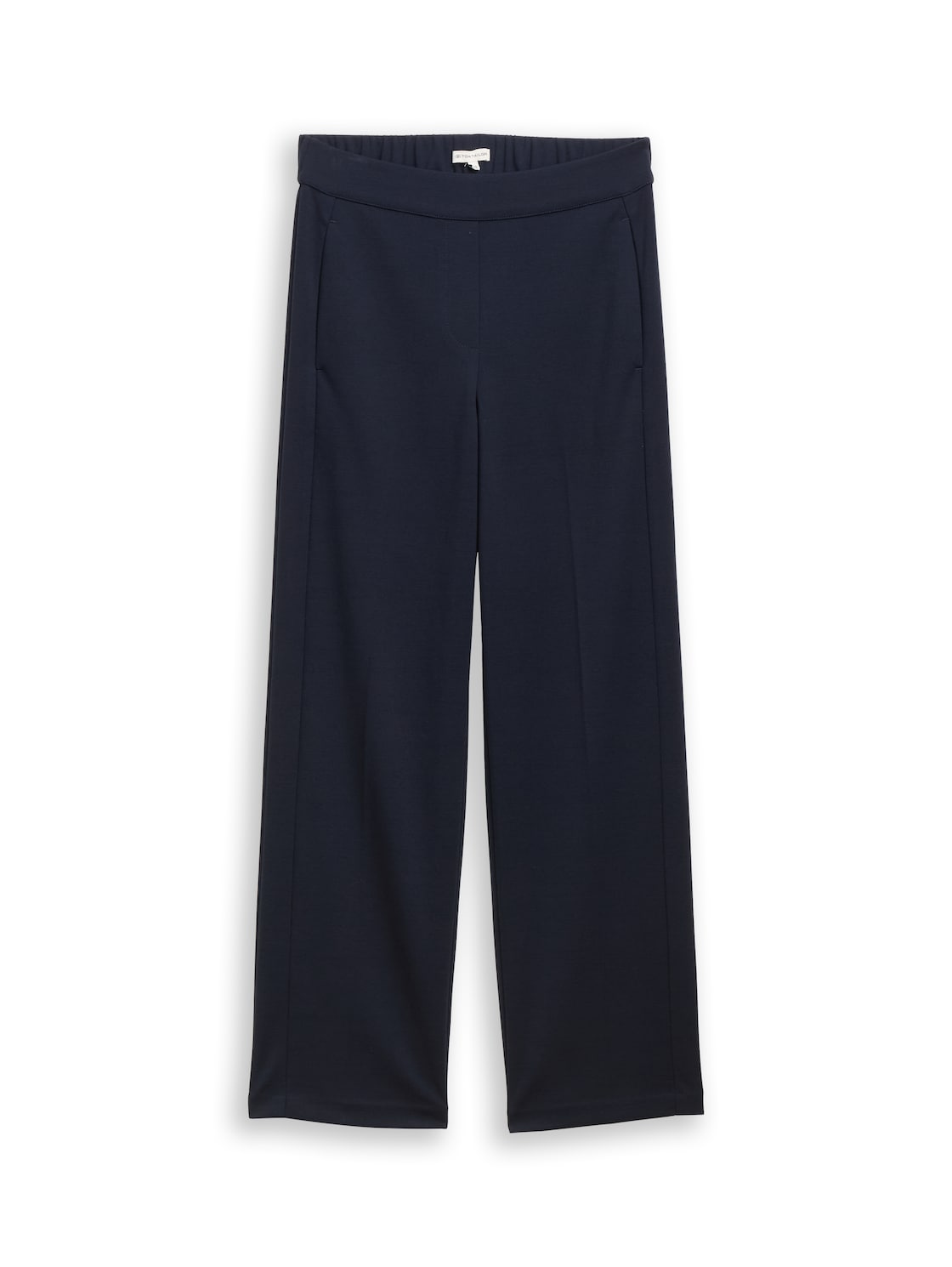 TOM TAILOR Damen TTMIA STRAIGHT Hose, blau, Uni, Gr. 34/32 von Tom Tailor