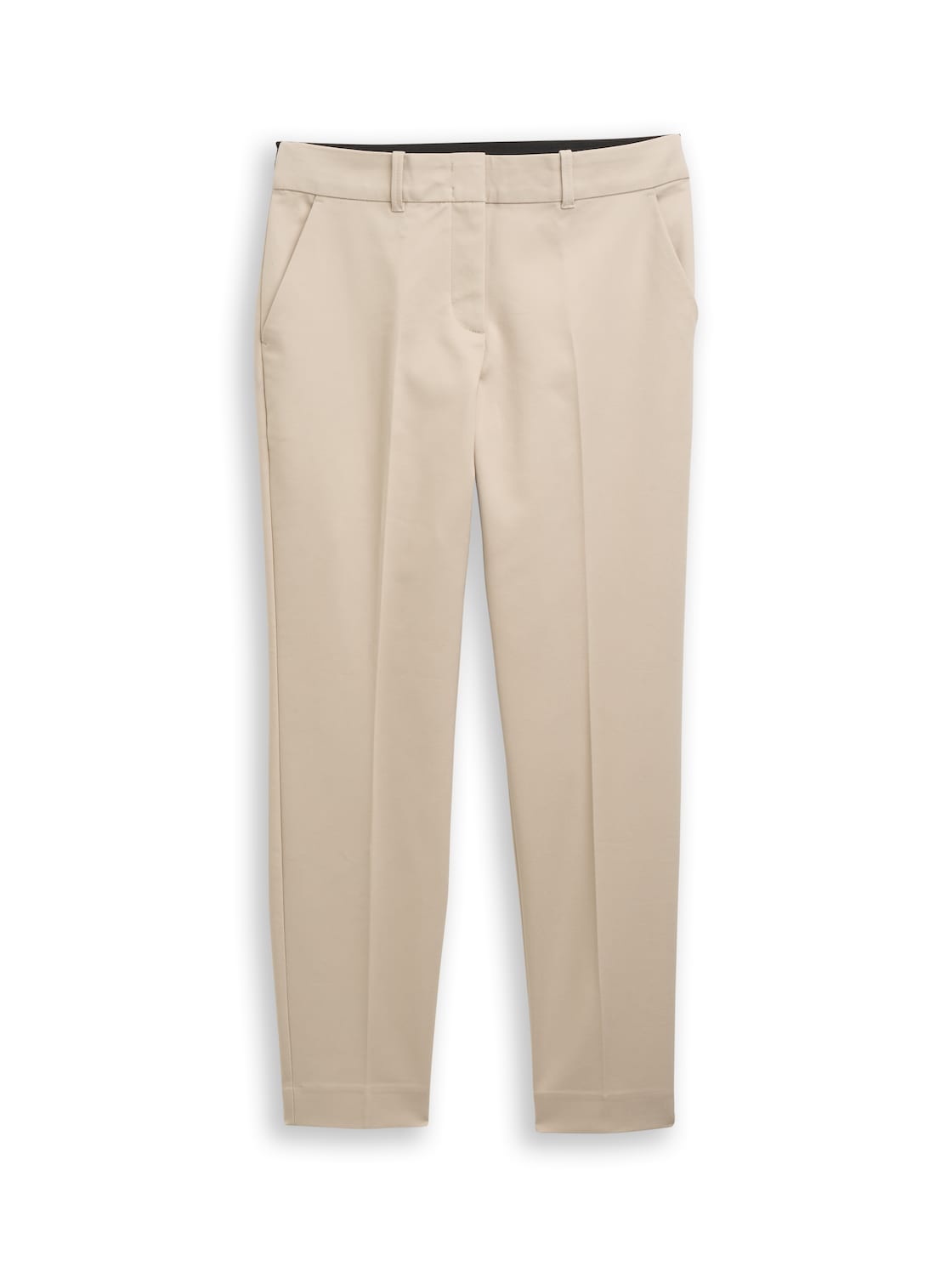 TOM TAILOR Damen TTMIA Slim Hose, grau, Uni, Gr. 46/30 von Tom Tailor