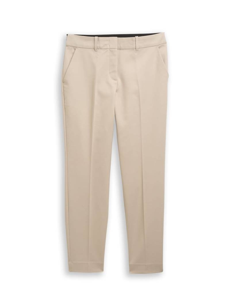 TOM TAILOR Damen TTMIA Slim Hose, grau, Uni, Gr. 46/30 von Tom Tailor