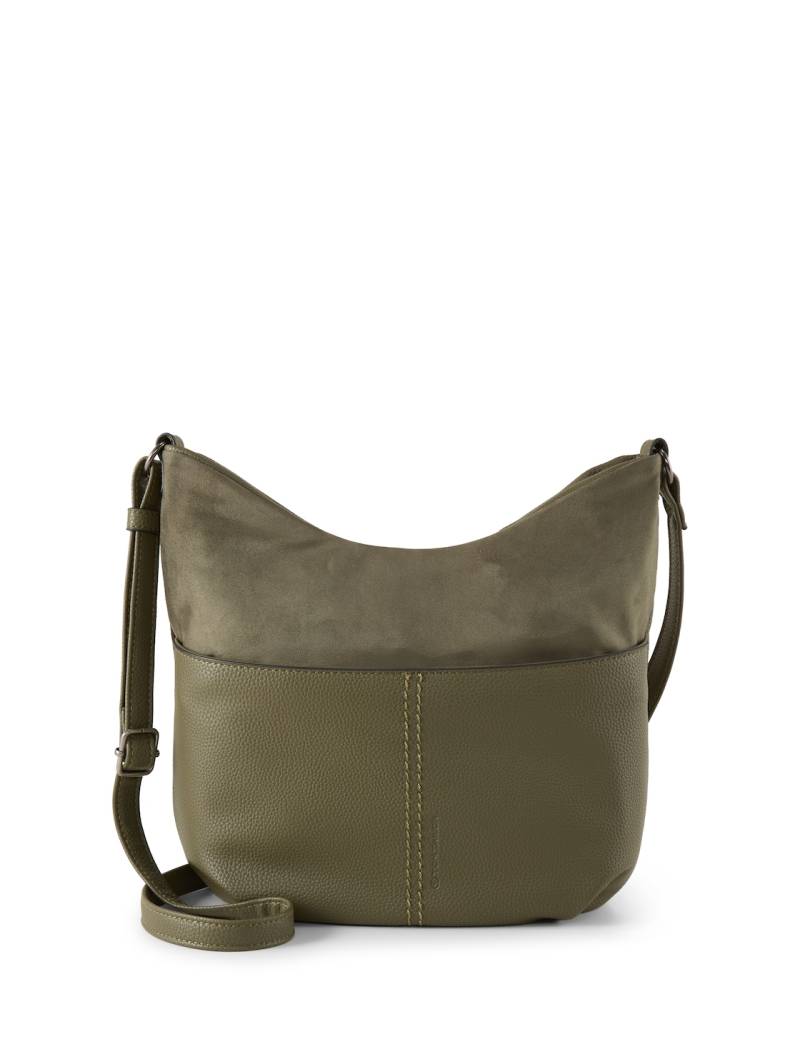 TOM TAILOR Damen TTMIHA M Umhängetasche mit Material-Mix, grün, Uni, Gr. ONESIZE von Tom Tailor