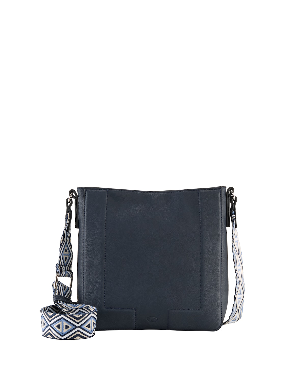 TOM TAILOR Damen TTNANI M Umhängetasche mit gewebtem Trageriemen, blau, Uni, Gr. ONESIZE von Tom Tailor