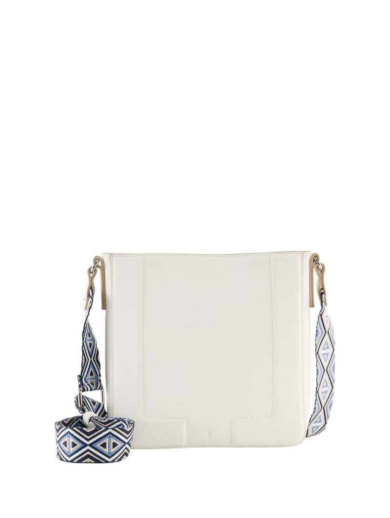 TOM TAILOR Damen TTNANI M Umhängetasche mit gewebtem Trageriemen, weiß, Uni, Gr. ONESIZE von Tom Tailor