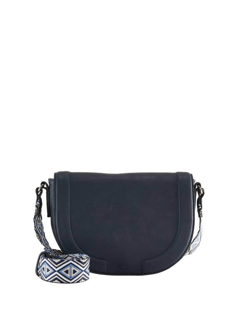 TOM TAILOR Damen TTNANI Umhängetasche mit gemustertem Webriemen, blau, Uni, Gr. ONESIZE von Tom Tailor
