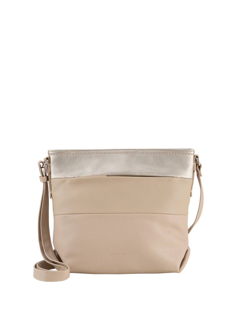 TOM TAILOR Damen TTNICOLINA M Umhängetasche mit Material-Mix, braun, Uni, Gr. ONESIZE von Tom Tailor