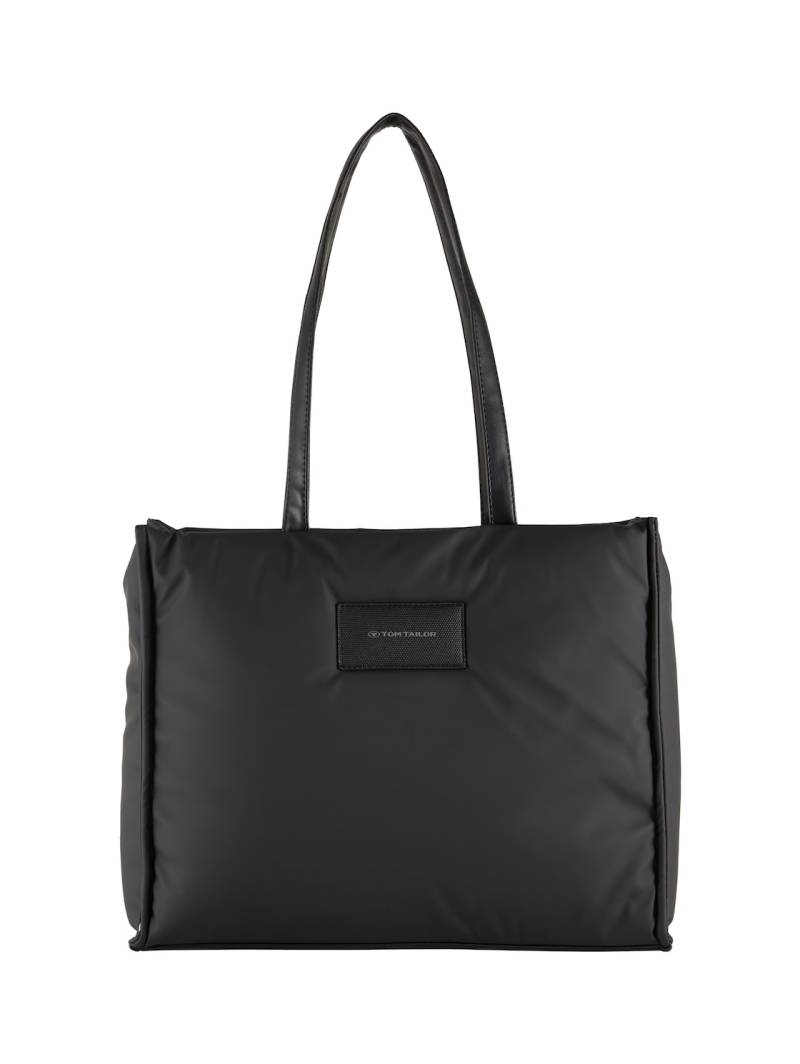 TOM TAILOR Damen TTPATTI L Shopper, schwarz, Uni, Gr. ONESIZE von Tom Tailor