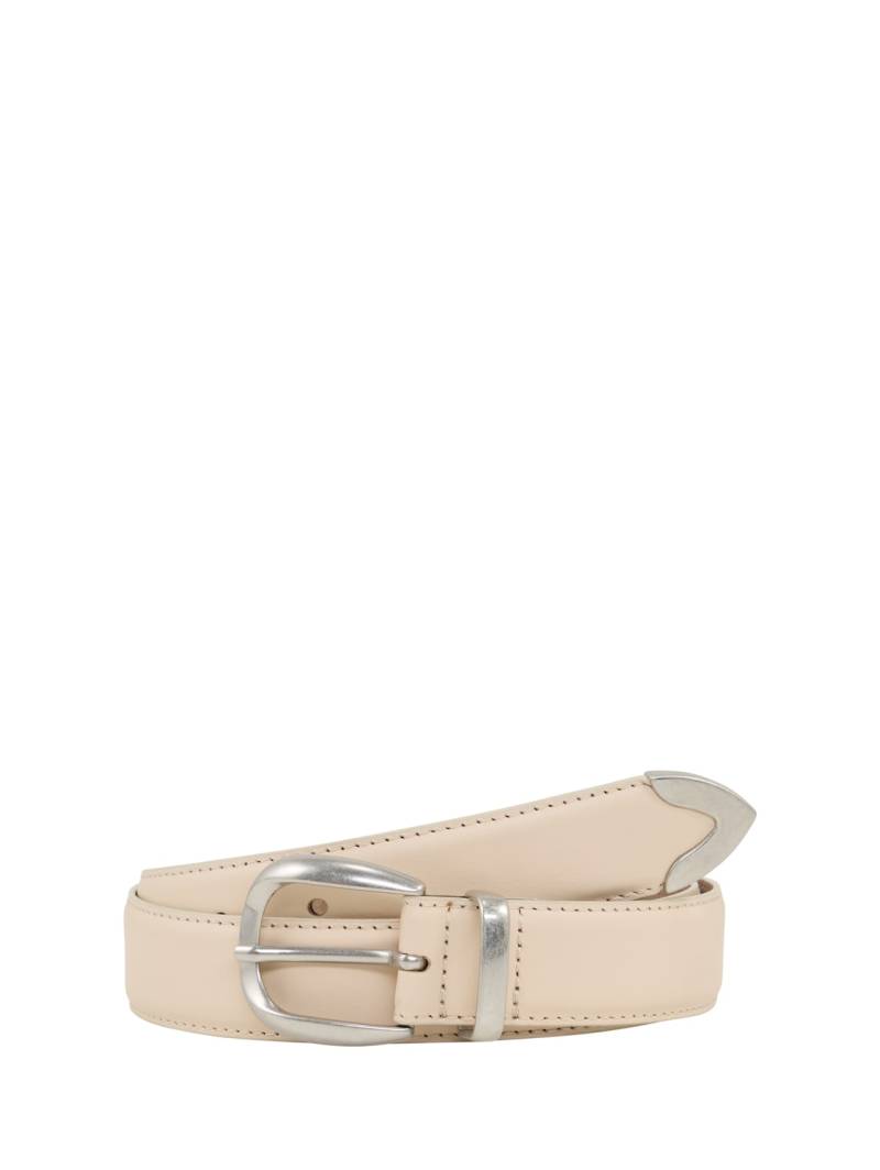 TOM TAILOR Damen TTPIPER Ledergürtel mit abgerundeter Dornschließe, gelb, Uni, Gr. 80 von Tom Tailor