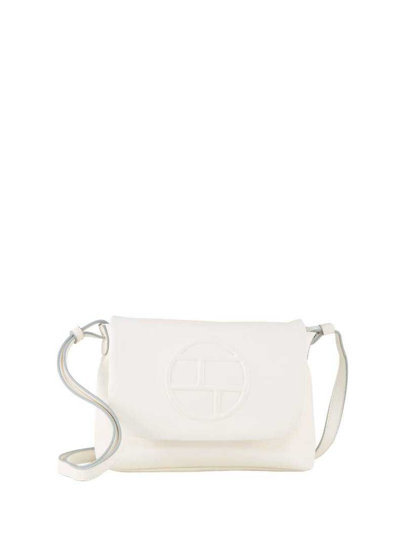 TOM TAILOR Damen TTROSABEL M Umhängetasche mit Umschlag und Logo-Prägung, weiß, Uni, Gr. ONESIZE von Tom Tailor