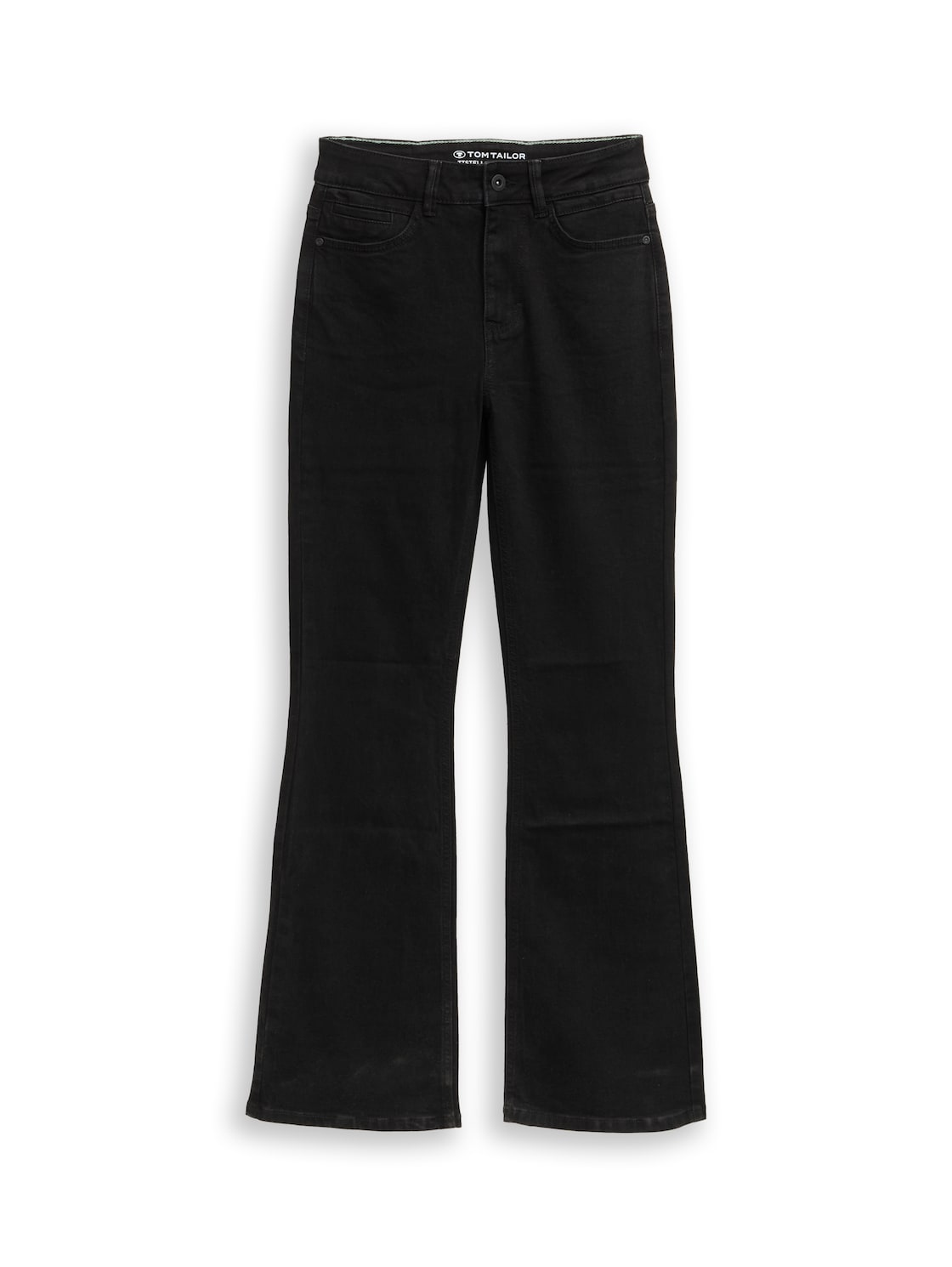 TOM TAILOR Damen TTSTELLA BOOTCUT Jeans mit Stretch, bunt, Uni, Gr. 34/32 von Tom Tailor