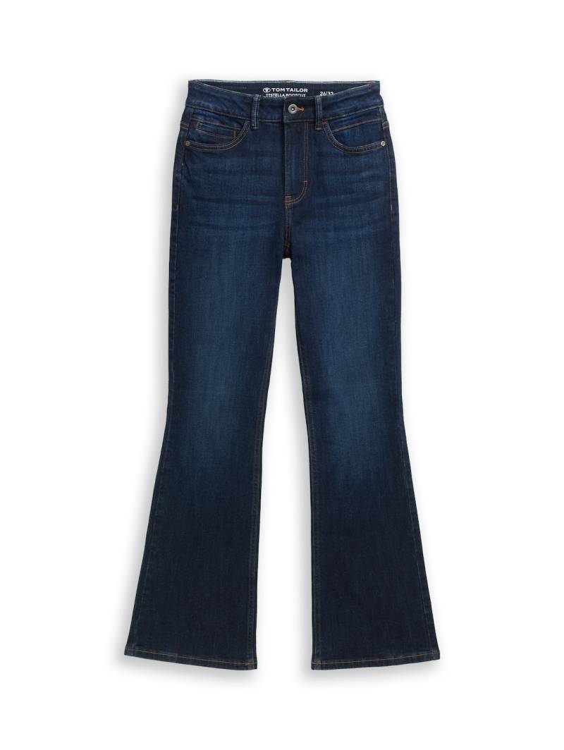 TOM TAILOR Damen TTSTELLA BOOTCUT Jeans mit Stretch, blau, Uni, Gr. 34/32 TOM TAILOR Damen TTSTELLA BOOTCUT Jeans mit Stretch, blau, Uni, Gr. 34/32 von Tom Tailor
