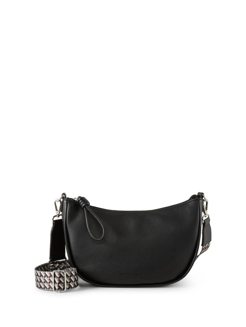 TOM TAILOR Damen TTTATIANA Umhängetasche mit gemustertem Webriemen, schwarz, Uni, Gr. ONESIZE von Tom Tailor