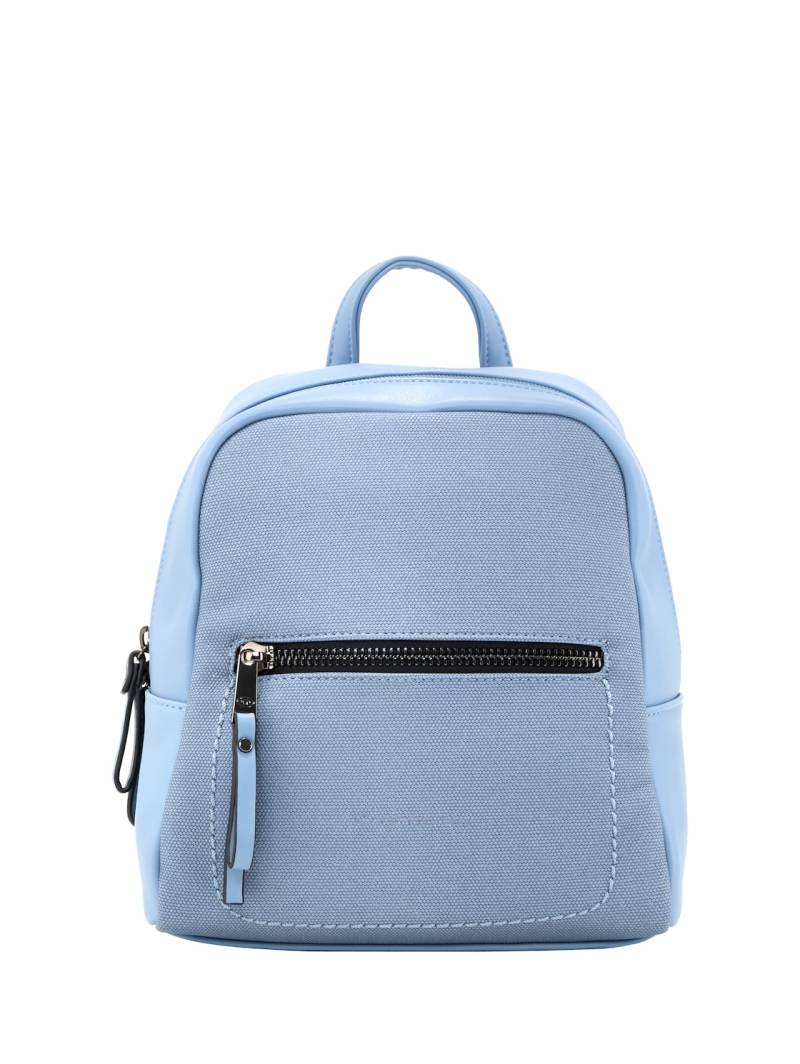 TOM TAILOR Damen TTTAMARA S Rucksack in Canvas-Optik, blau, Uni, Gr. ONESIZE von Tom Tailor