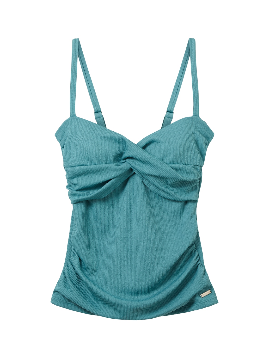 TOM TAILOR Damen Tankini-Top, grün, Uni, Gr. 38B von Tom Tailor