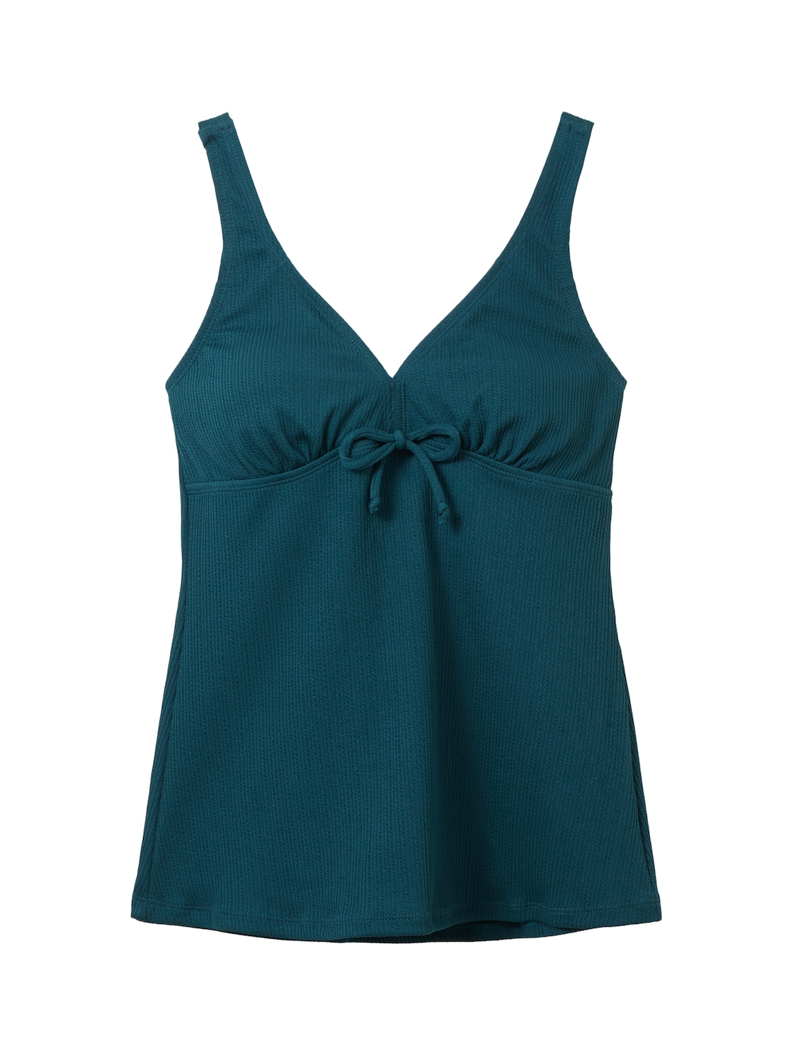 TOM TAILOR Damen Tankini-Top mit Schleifendetail, grün, Uni, Gr. 38 von Tom Tailor