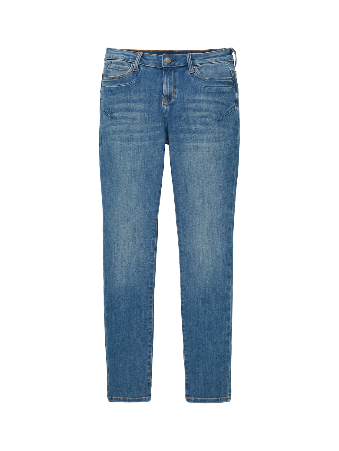 TOM TAILOR Damen Tapered Jeans, blau, Uni, Gr. 26/30 von Tom Tailor