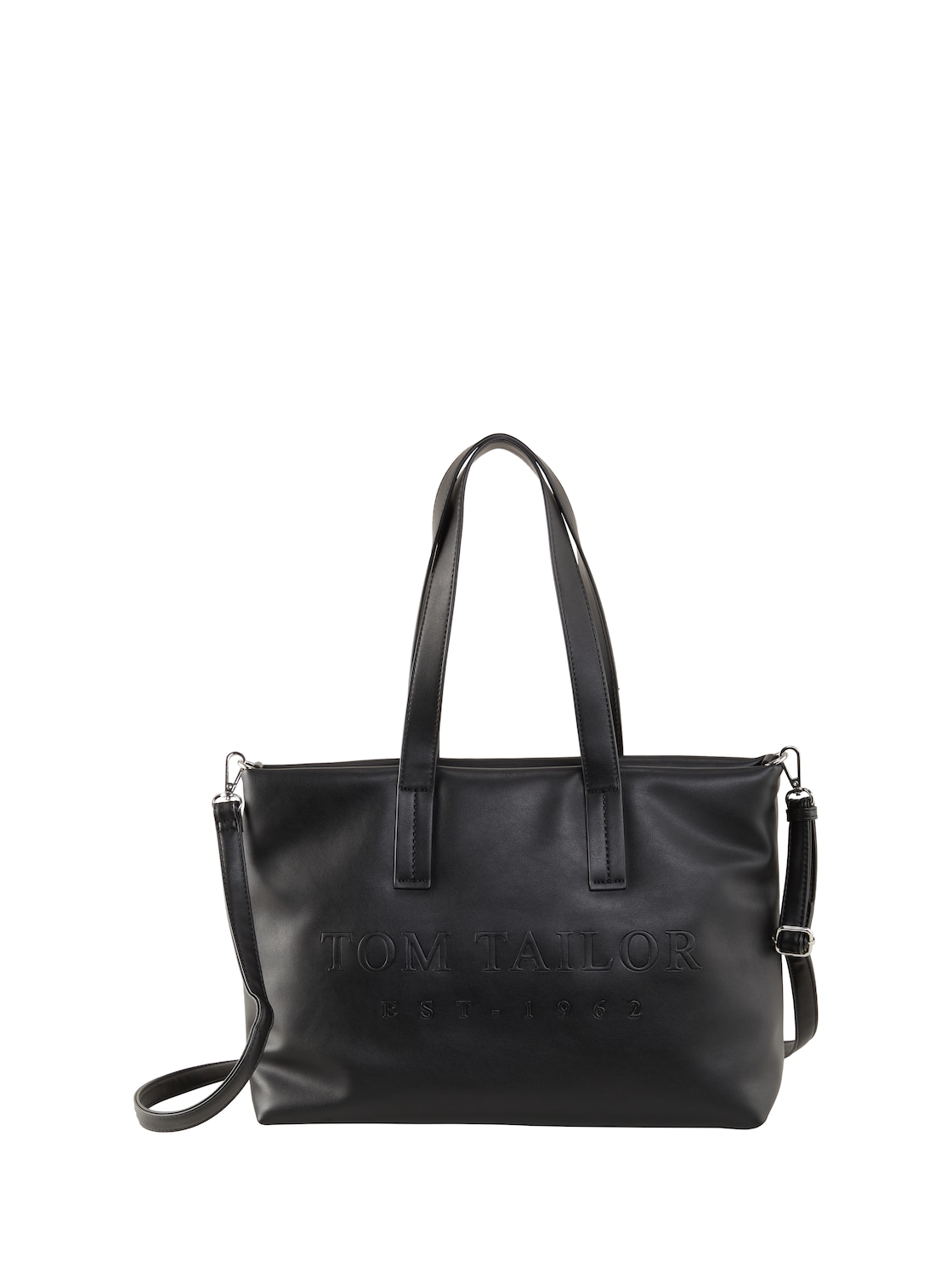 TOM TAILOR Damen Thessa Shopper, schwarz, Uni, Gr. ONESIZE von Tom Tailor