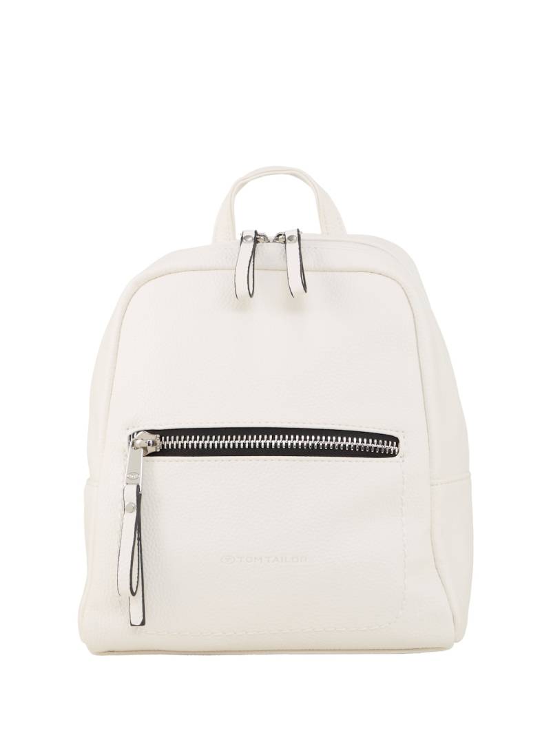 TOM TAILOR Damen TTTINNA Rucksack aus Lederimitat, weiß, Uni, Gr. ONESIZE von Tom Tailor