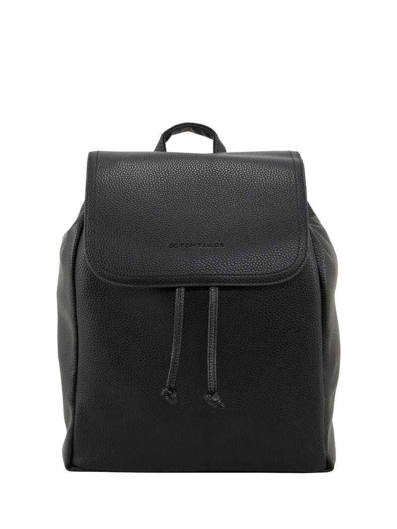 TOM TAILOR Damen TTTINNA Rucksack mit Umschlag, schwarz, Uni, Gr. ONESIZE von Tom Tailor