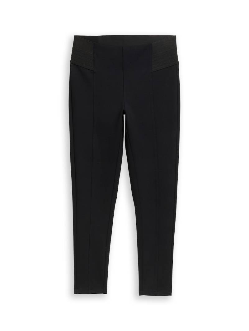 TOM TAILOR Damen Treggings Hose mit elastischem Bund, schwarz, Uni, Gr. 36/28 TOM TAILOR Damen Treggings Hose mit elastischem Bund, schwarz, Uni, Gr. 36/28 von Tom Tailor