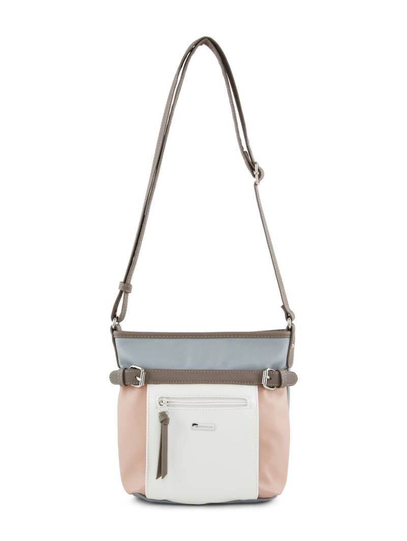 TOM TAILOR Damen TTJUNA Umhängetasche mit Gürtelelement, rosa, Colour Blocking, Gr. ONESIZE von Tom Tailor