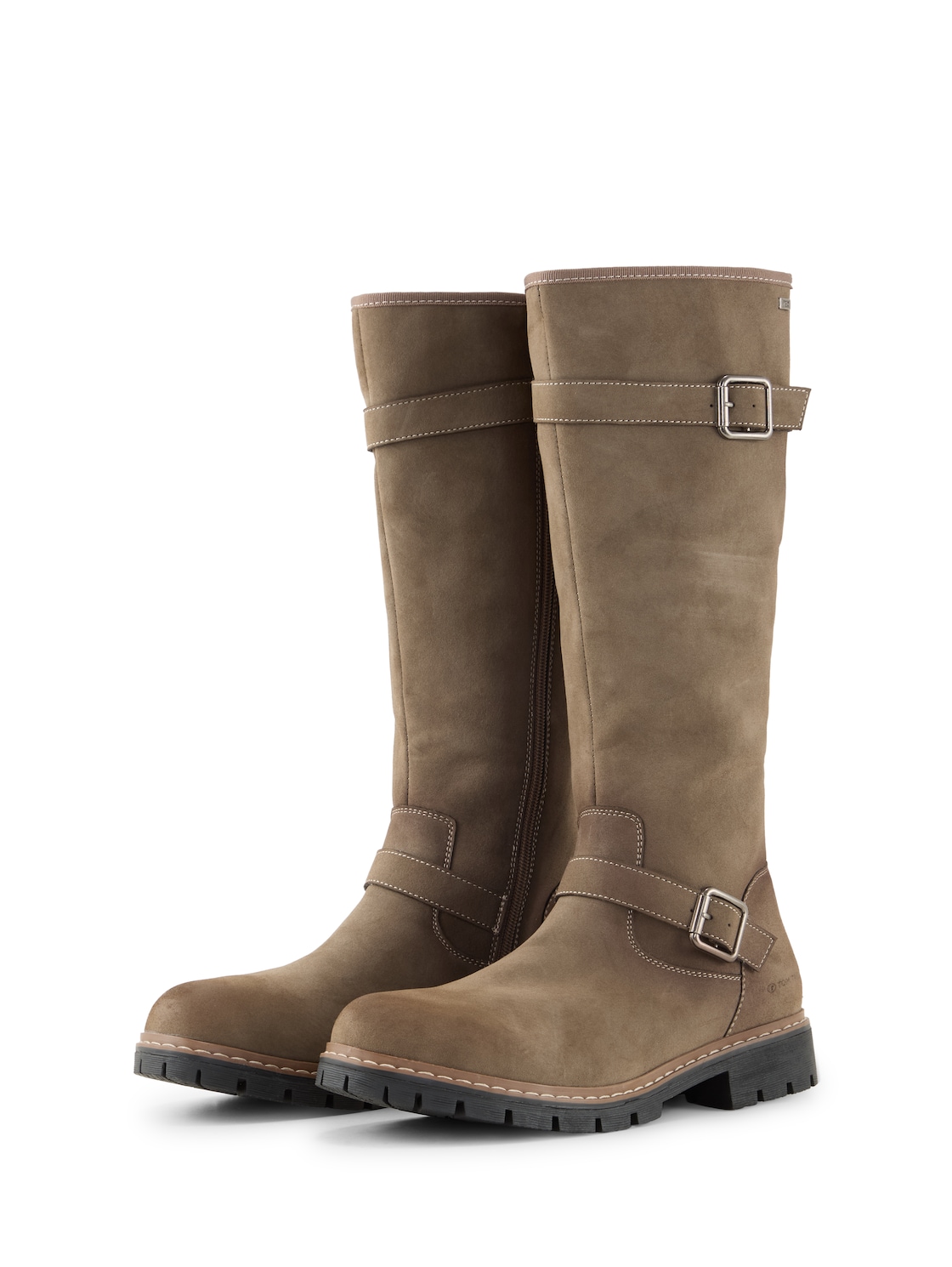 TOM TAILOR Damen Wasserfeste Stiefel mit Fütterung, beige, Uni, Gr. 36 von Tom Tailor