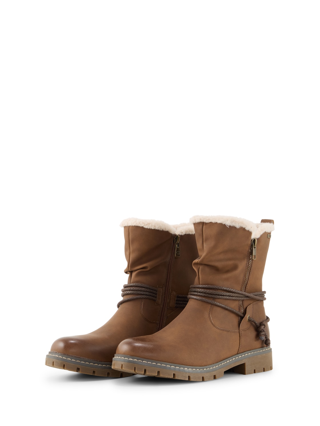 TOM TAILOR Damen Wasserfeste Stiefel mit Fütterung, braun, Uni, Gr. 36 von Tom Tailor