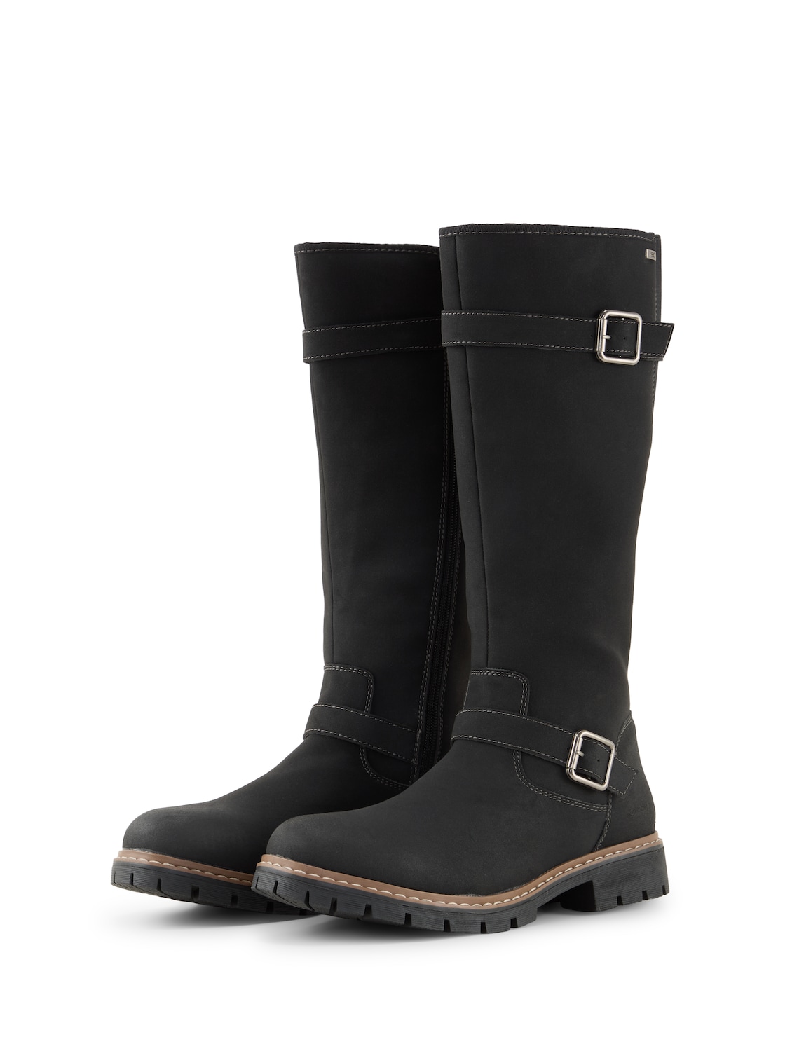 TOM TAILOR Damen Wasserfeste Stiefel mit Fütterung, schwarz, Uni, Gr. 39 von Tom Tailor
