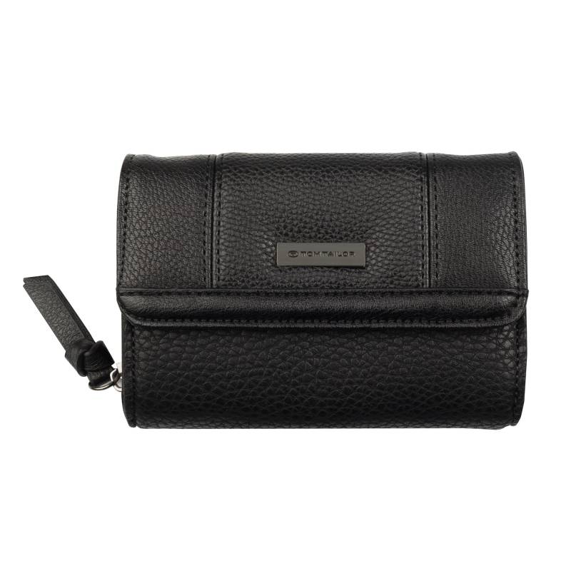 TOM TAILOR Geldbörse "Juna" aus soft genarbtem ledrigen Material mit glänzenden Metall-Accessoires von Tom Tailor