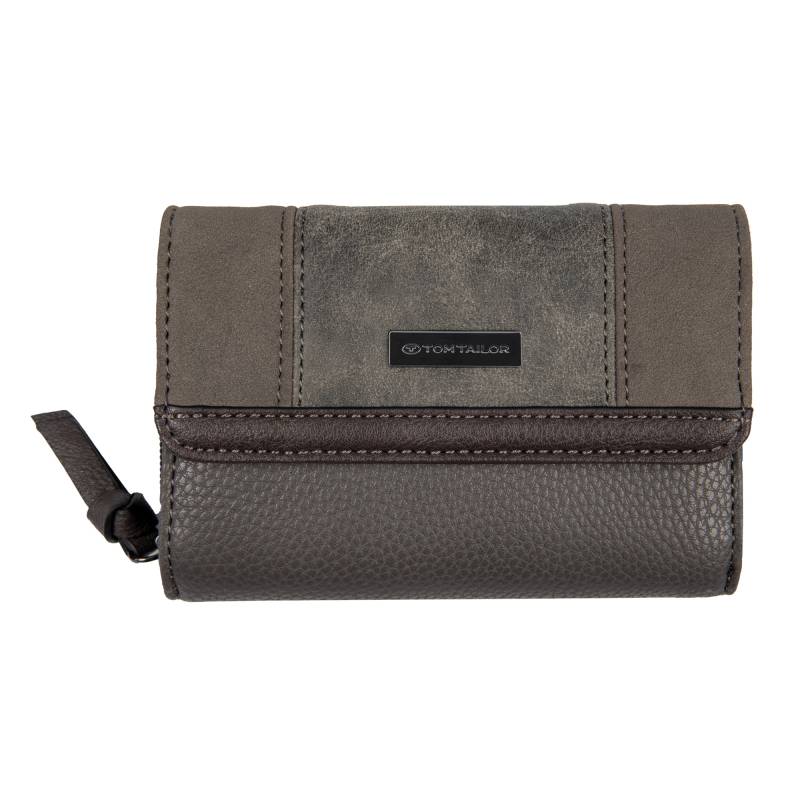 TOM TAILOR Geldbörse "Juna" aus soft genarbtem ledrigen Material mit glänzenden Metall-Accessoires von Tom Tailor