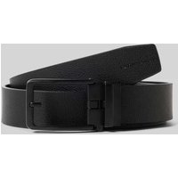 Tom Tailor Gürtel aus echtem Leder mit Automatikschließe in BLACK, Größe 90 von Tom Tailor