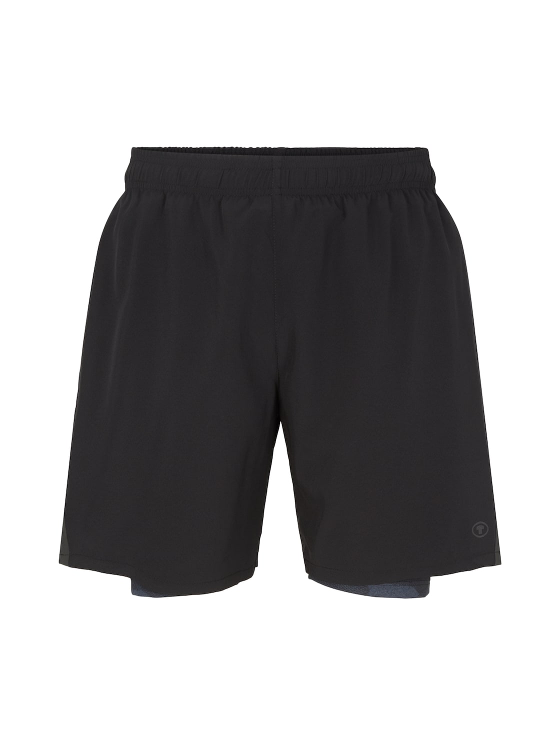 TOM TAILOR Herren 2-in-1 Shorts, schwarz, Uni, Gr. S von Tom Tailor