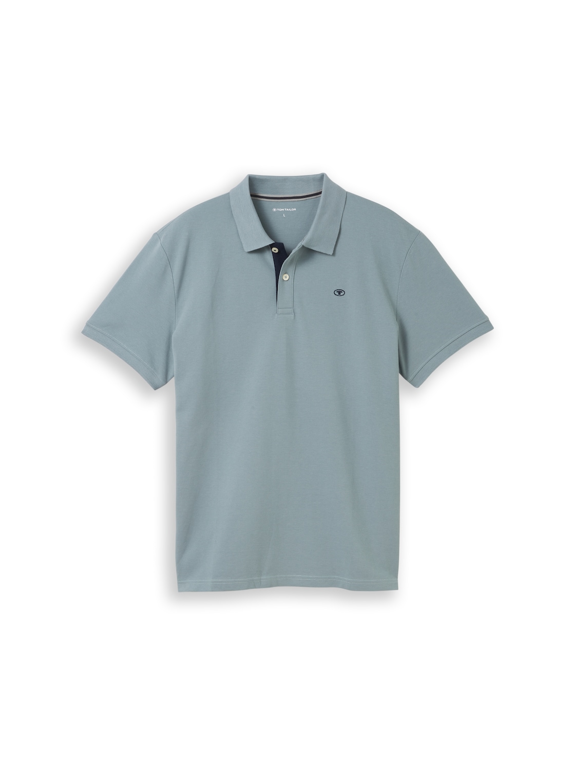 TOM TAILOR Herren Piqué Poloshirt aus Baumwolle, grün, Uni, Gr. XL von Tom Tailor