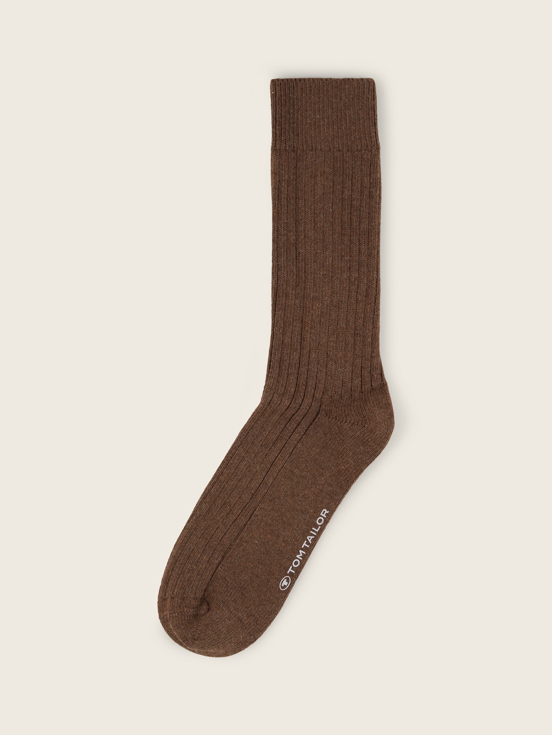 TOM TAILOR Herren Basic Socken, braun, Uni, Gr. 39-42 von Tom Tailor