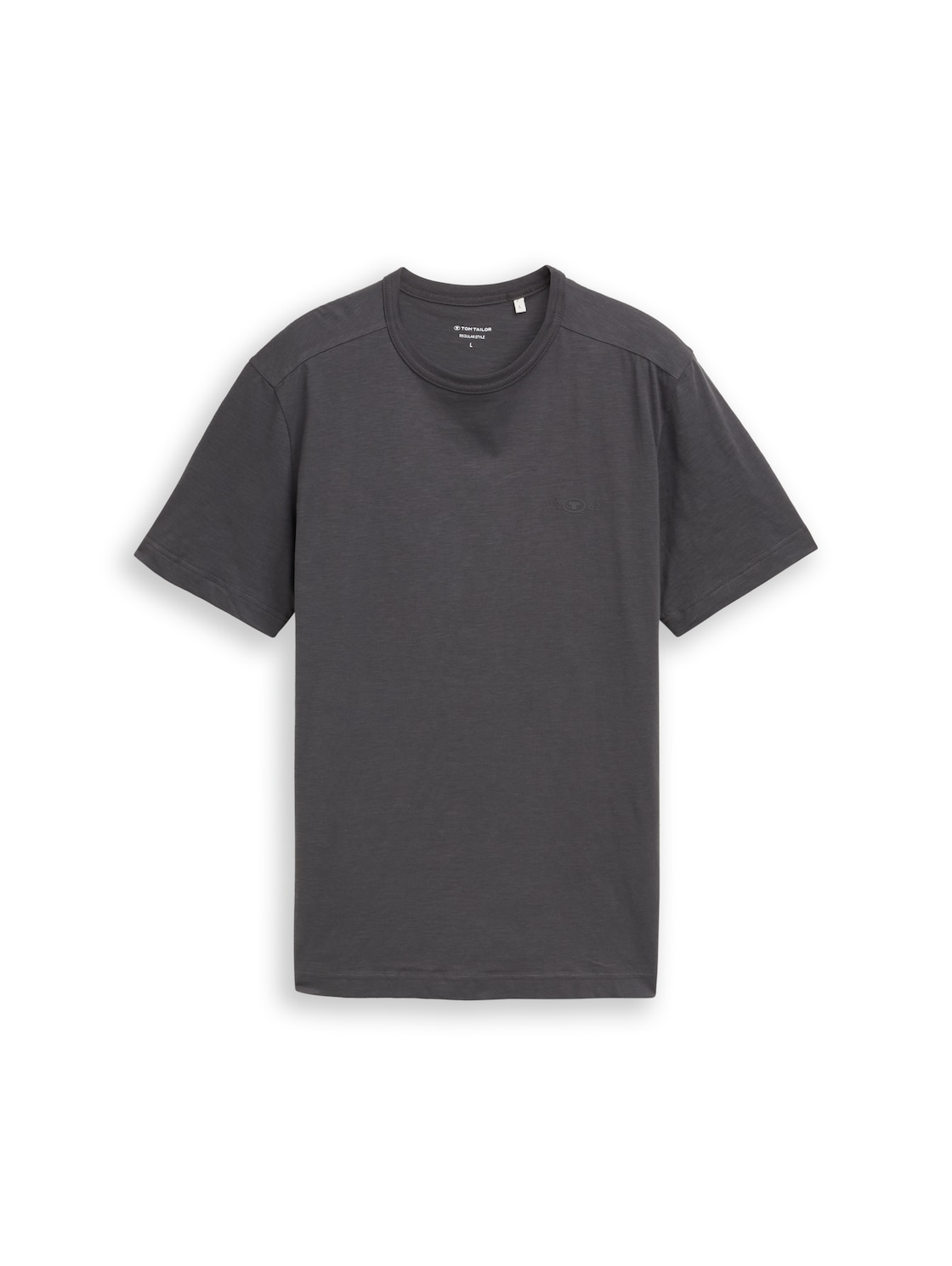 TOM TAILOR Herren Basic T-Shirt aus Baumwolle, schwarz, Uni, Gr. M von Tom Tailor