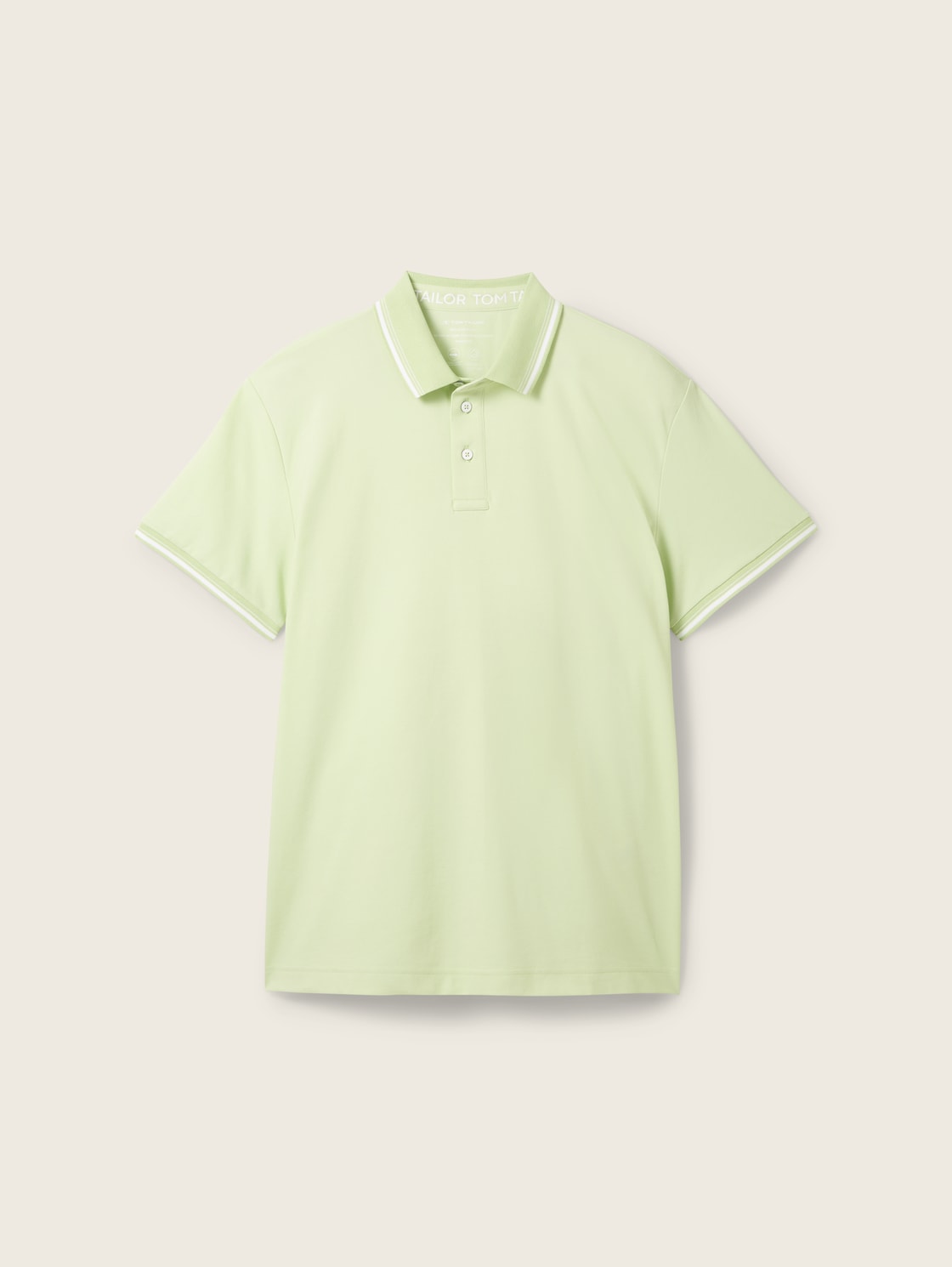 TOM TAILOR Herren COOLMAX® Poloshirt, grün, Uni, Gr. L von Tom Tailor