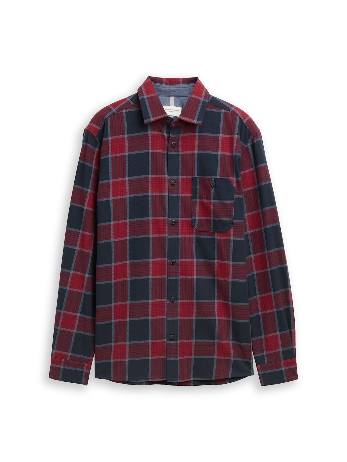 TOM TAILOR Herren Comfort Fit Hemd mit Karomuster, blau, Kariert, Gr. XS von Tom Tailor