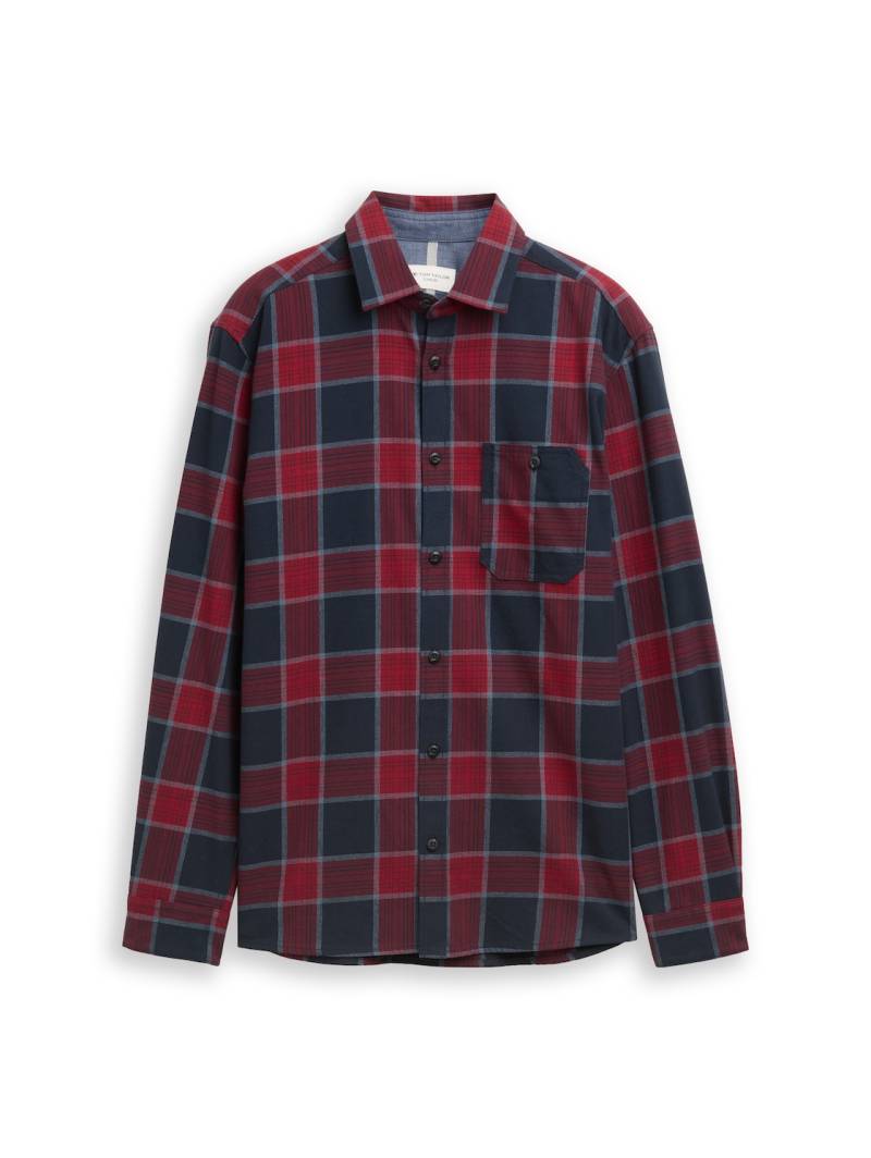 TOM TAILOR Herren Comfort Fit Hemd mit Karomuster, blau, Kariert, Gr. XS TOM TAILOR Herren Comfort Fit Hemd mit Karomuster, blau, Kariert, Gr. XS von Tom Tailor
