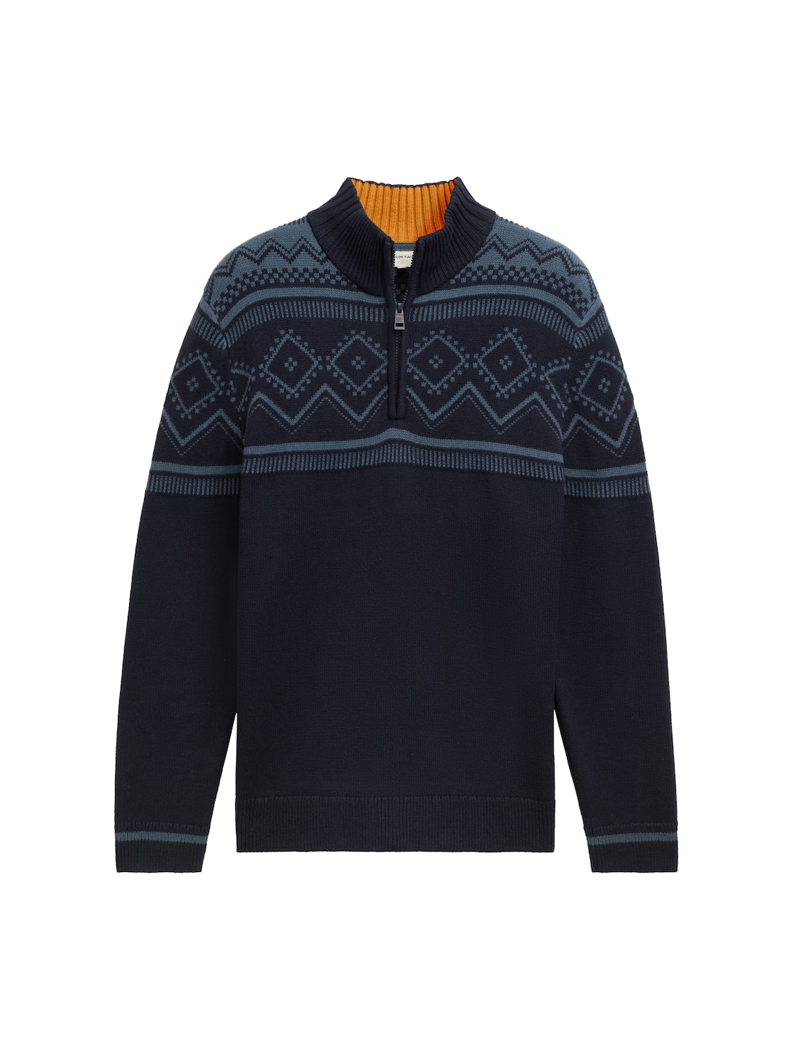 TOM TAILOR Herren Fair Isle Strick Troyer, blau, Norweger, Gr. XXXL TOM TAILOR Herren Fair Isle Strick Troyer, blau, Norweger, Gr. XXXL von Tom Tailor