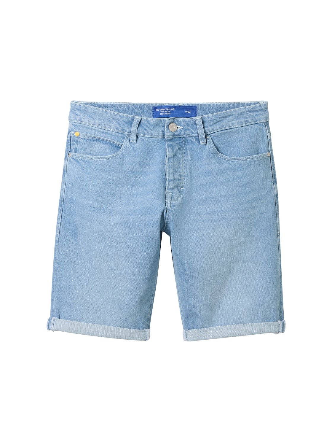 TOM TAILOR Herren Josh Jeans Shorts, blau, Uni, Gr. 38 von Tom Tailor