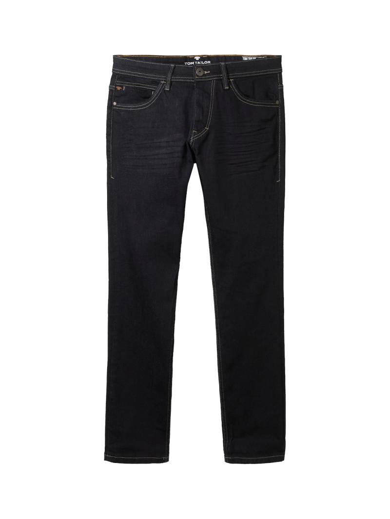 TOM TAILOR Herren TTJOSH REGULAR SLIM Jeans, blau, Logo Print, Gr. 33/36 von Tom Tailor